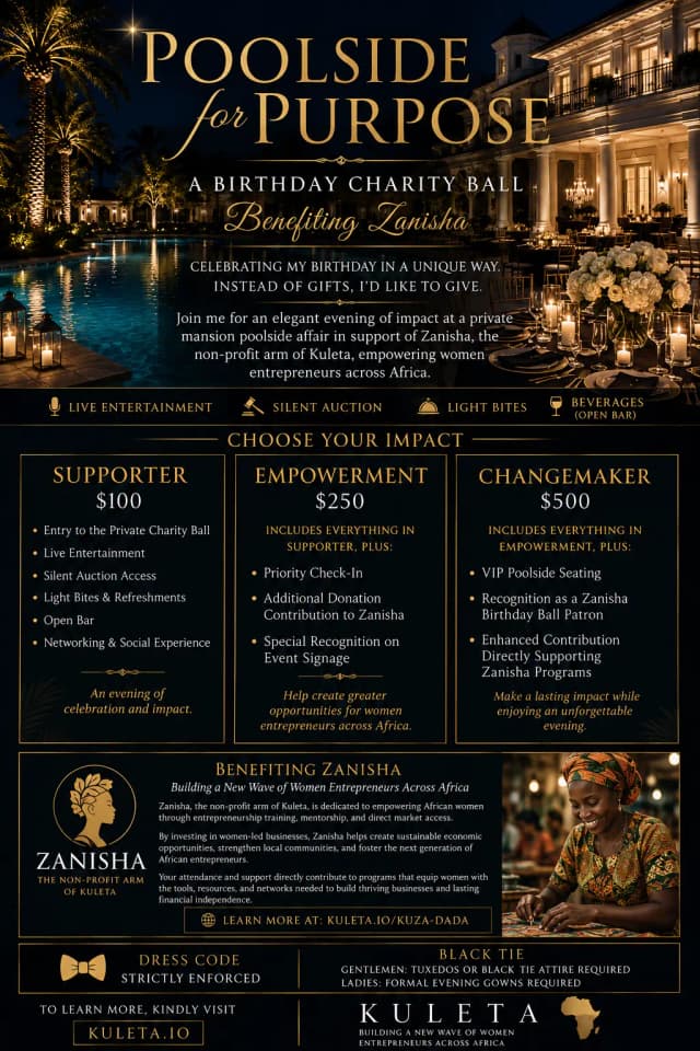 Poolside for Purpose flyer