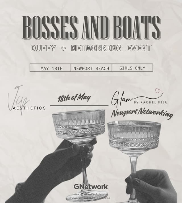 Bosses and Boats flyer