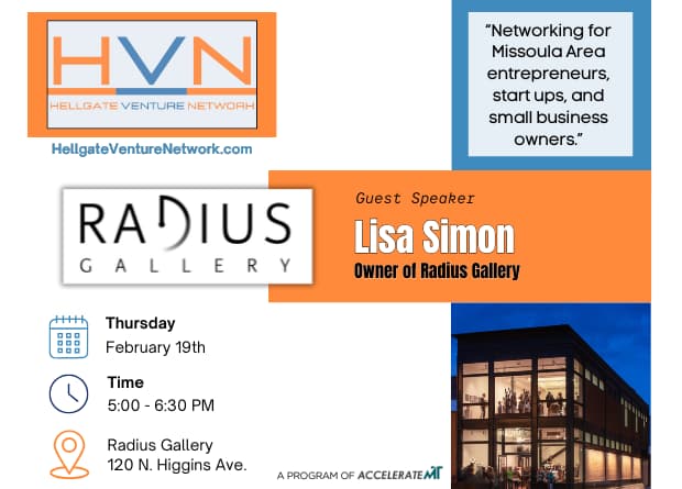 HVN February Monthly Meetup flyer