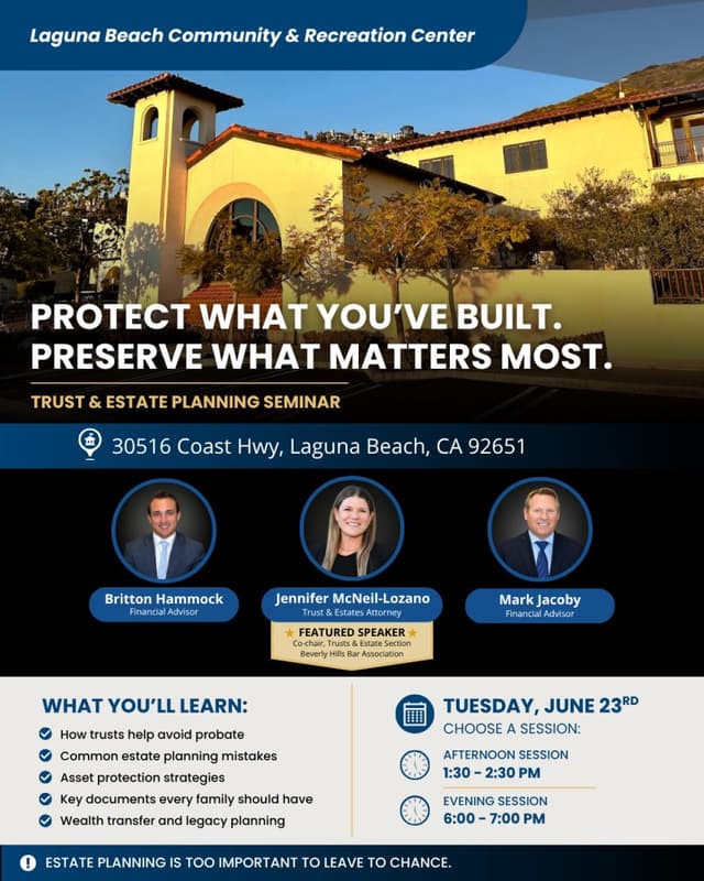 Trust and Estates Seminar flyer