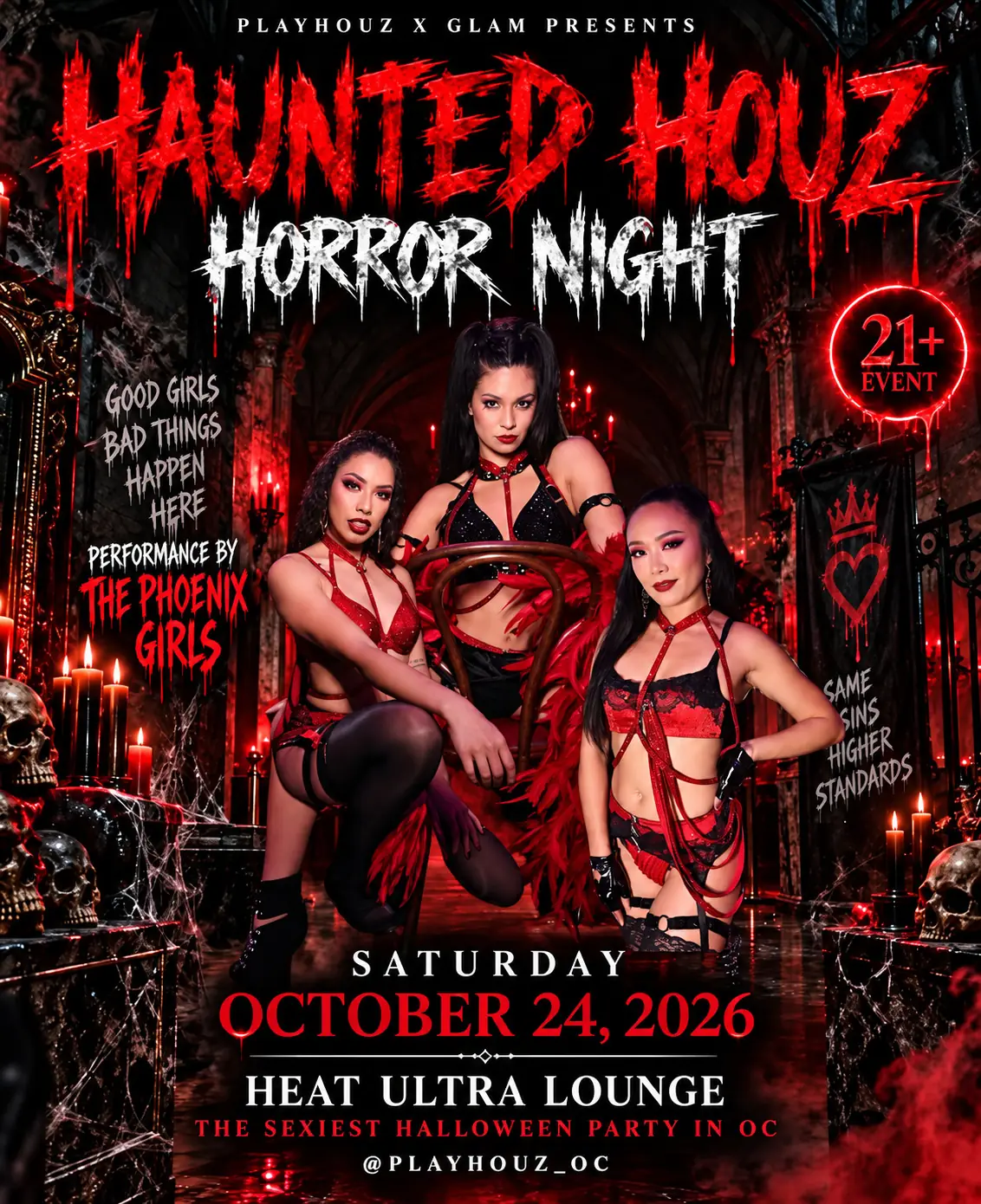 Haunted Houz Horror Night flyer